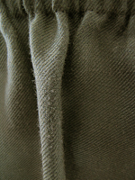 Dark leaf linen bootleg pant(B149)